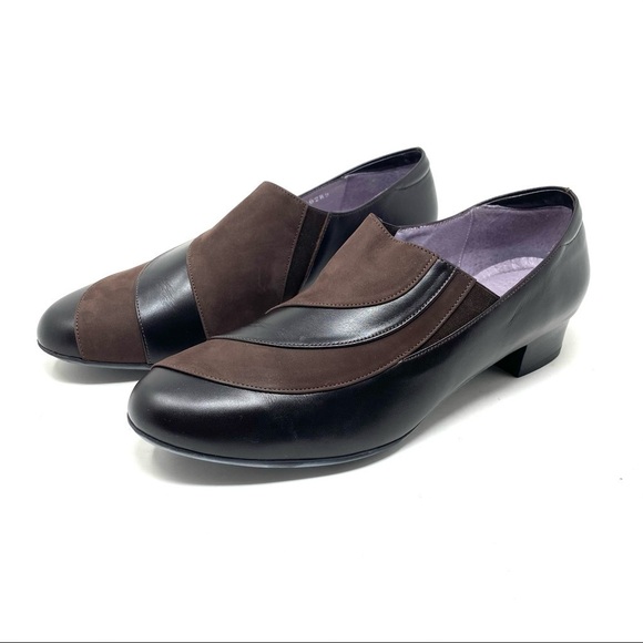 Beautifeel Ashley brown Nubuck combo slip on shoe - Picture 2 of 9